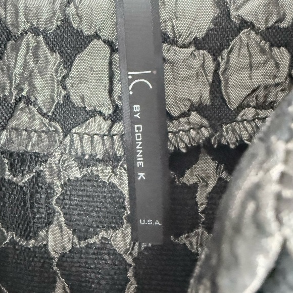 IC Connie K Artsy Asymmetrical Crinkle Cocktail Jacket Lagenlook Swing Party - Picture 8 of 10